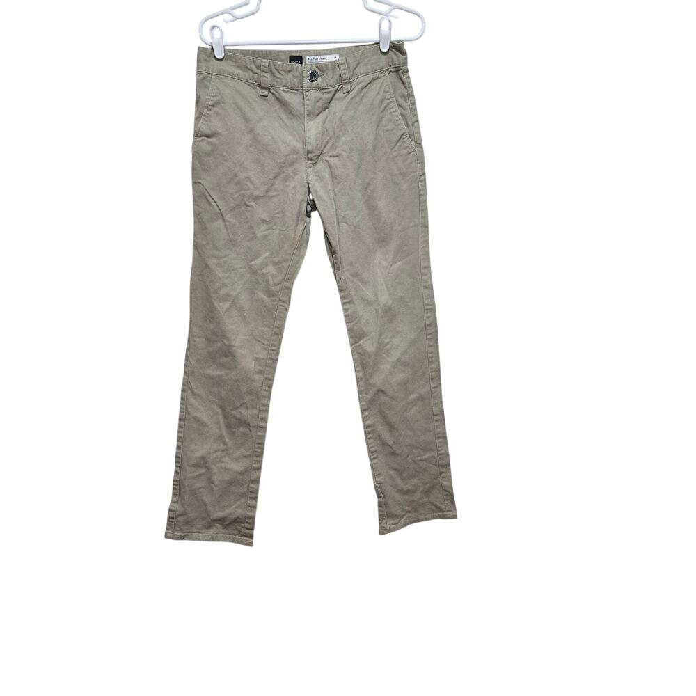 RVCA All Time Chino Khaki Stretch Pants Size 30